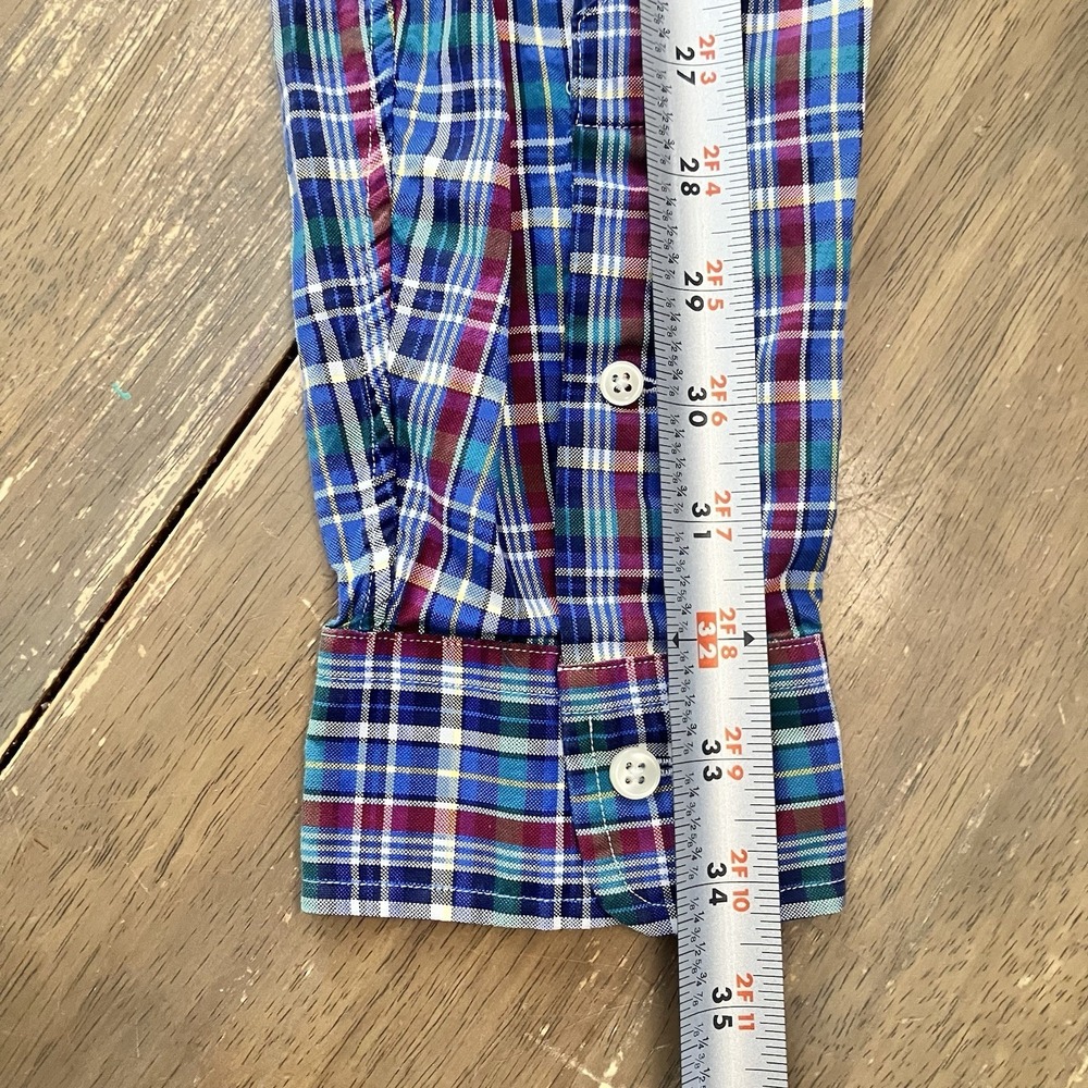 Polo Ralph Lauren Button Down Shirt‎ Mens LT Large Tall Plaid Long Sleeve Pony - Picture 8 of 10